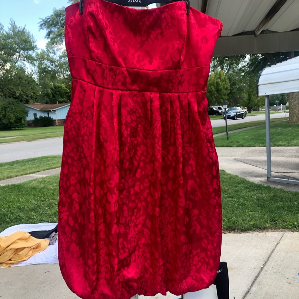 Red Cocktail Dress Sz L